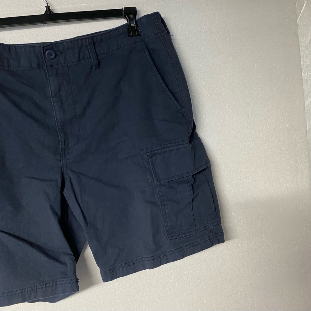 Old Navy Shorts Men 38 Blue Cargo Built in Flex Cotton Spandex High Rise Fit 9 “ - Picture 4 of 9